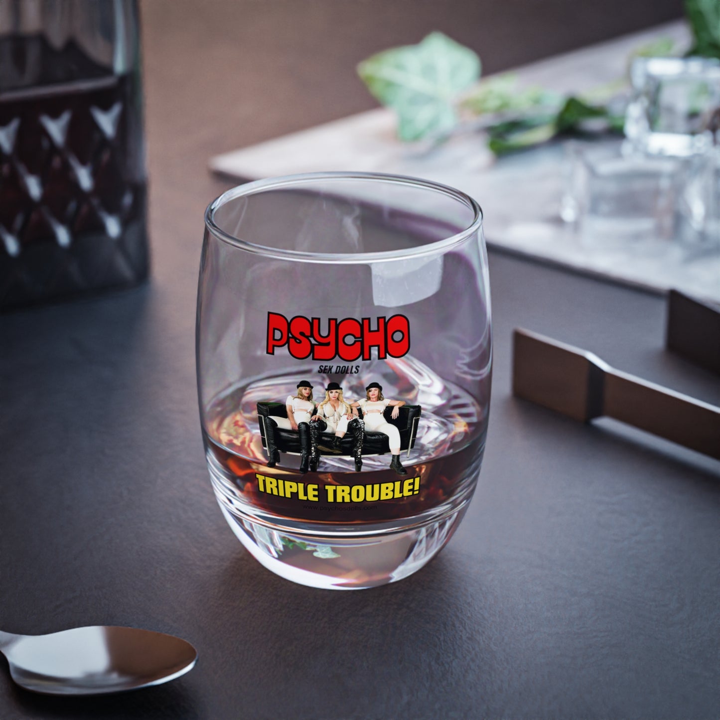 Psycho Sex Dolls Whiskey Glass