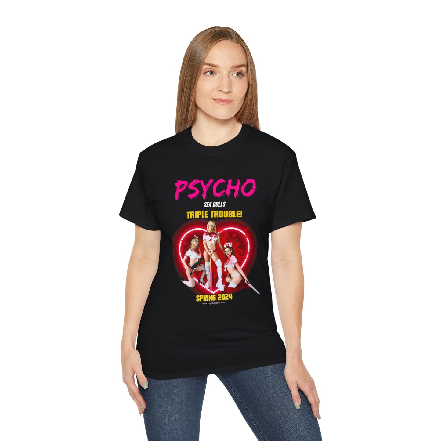 Psycho Sex Dolls T-Shirt (Unisex) Black (USA Shipping)